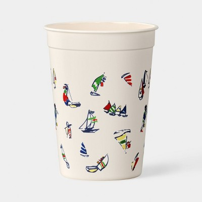 12 fl oz Plastic Tumbler Sail Boat Print - Room Essentials™ | Target