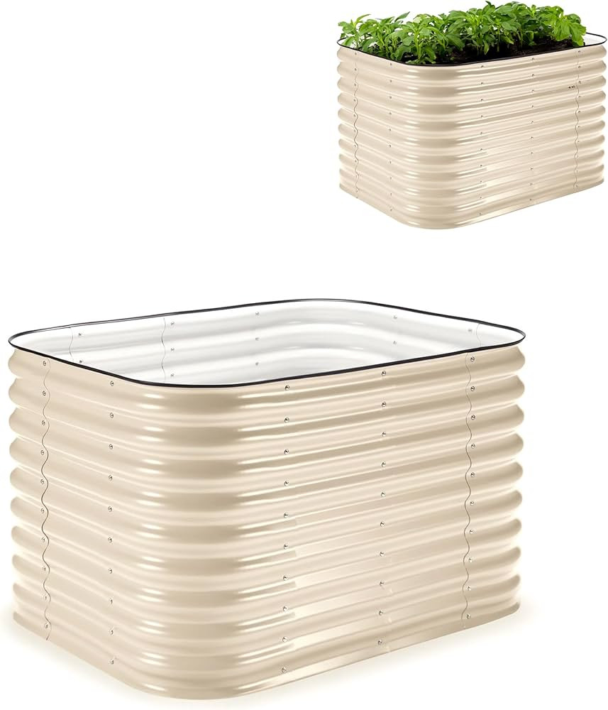 Epic Gardening 6-in-1 Modular Galvanized Metal Raised Garden Bed Kit, 29" Food-Safe Planter Box f... | Amazon (US)