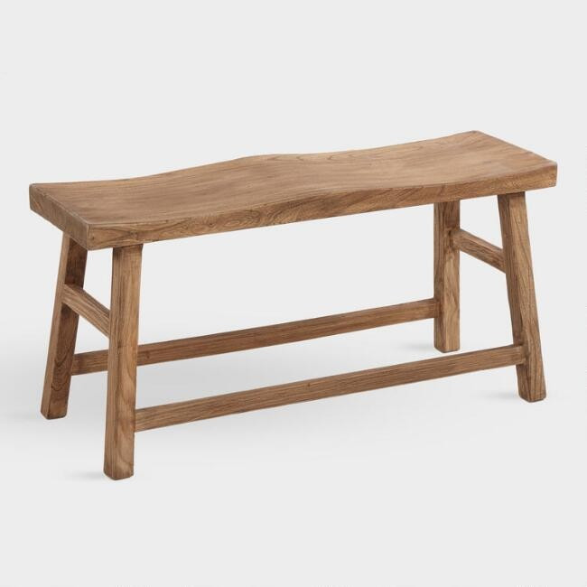 Reclaimed Elm Emerson Double Stool | World Market