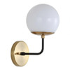 Click for more info about Warm Gold And Black Modern Globe Linden Wall Sconce