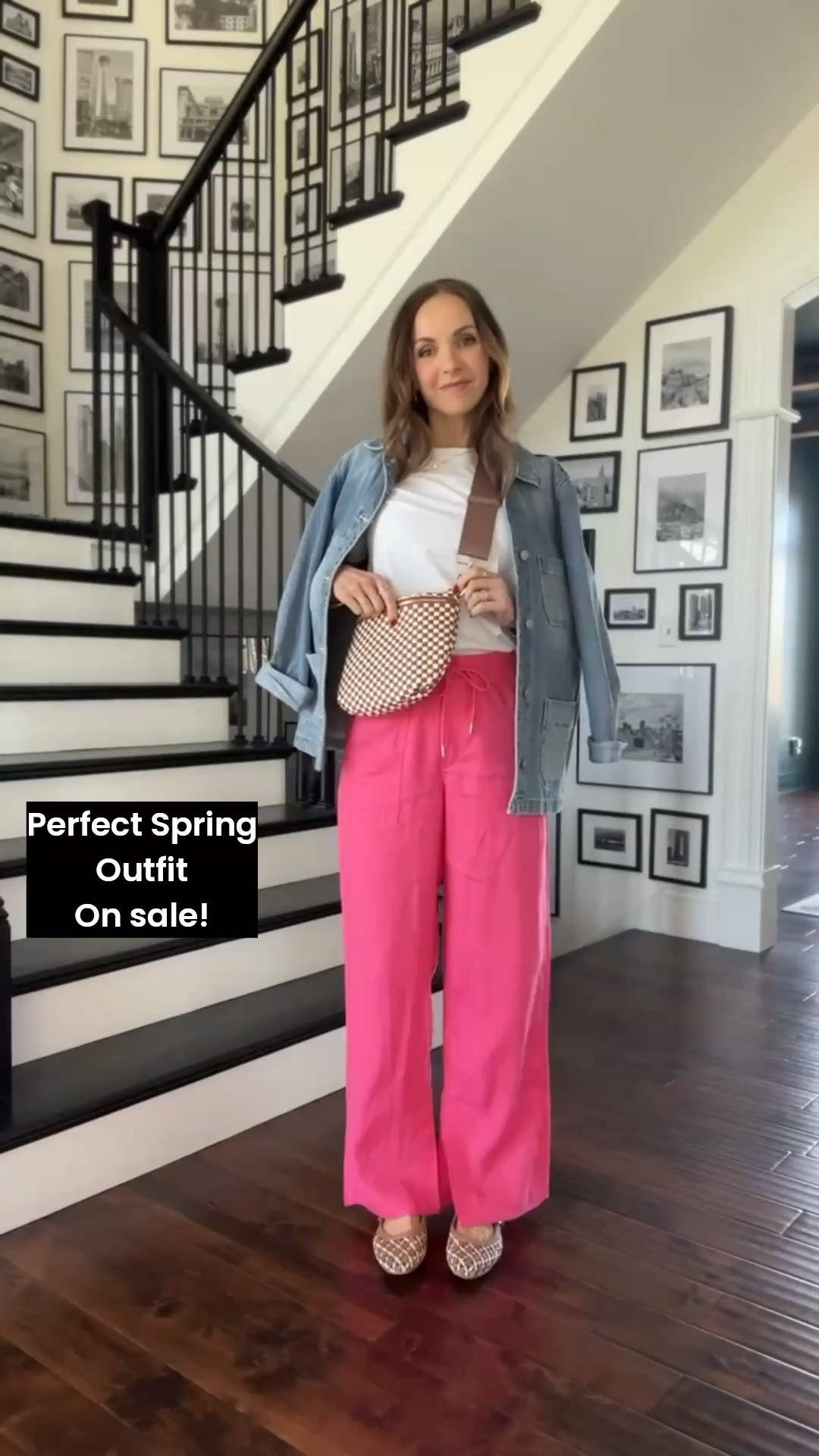 @athleta pink linen pants are so cute and less than $60!! XSR
@onequince jacket is the perfect spring piece that goes with everything . Size S 

#LTKmorningroutine #LTKgrwm #LTKSaleAlert