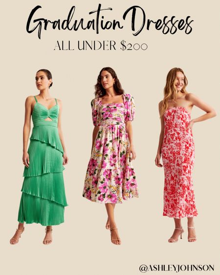 Graduation dresses or wedding guest dress options for all your spring weddings and summer weddings and graduations!! #springweddingdress #weddingguestdress #springweddingguestoutfit #graduationoutfit #graduationdress

#LTKfamily #LTKparties #LTKwedding