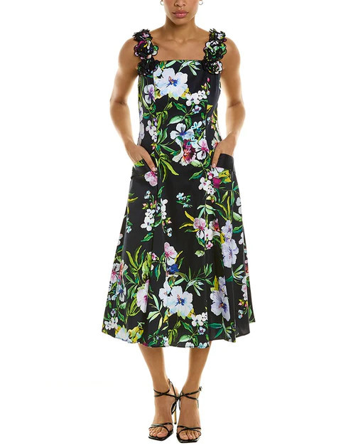 Teri Jon by Rickie Freeman Floral Midi Dress | Shop Premium Outlets