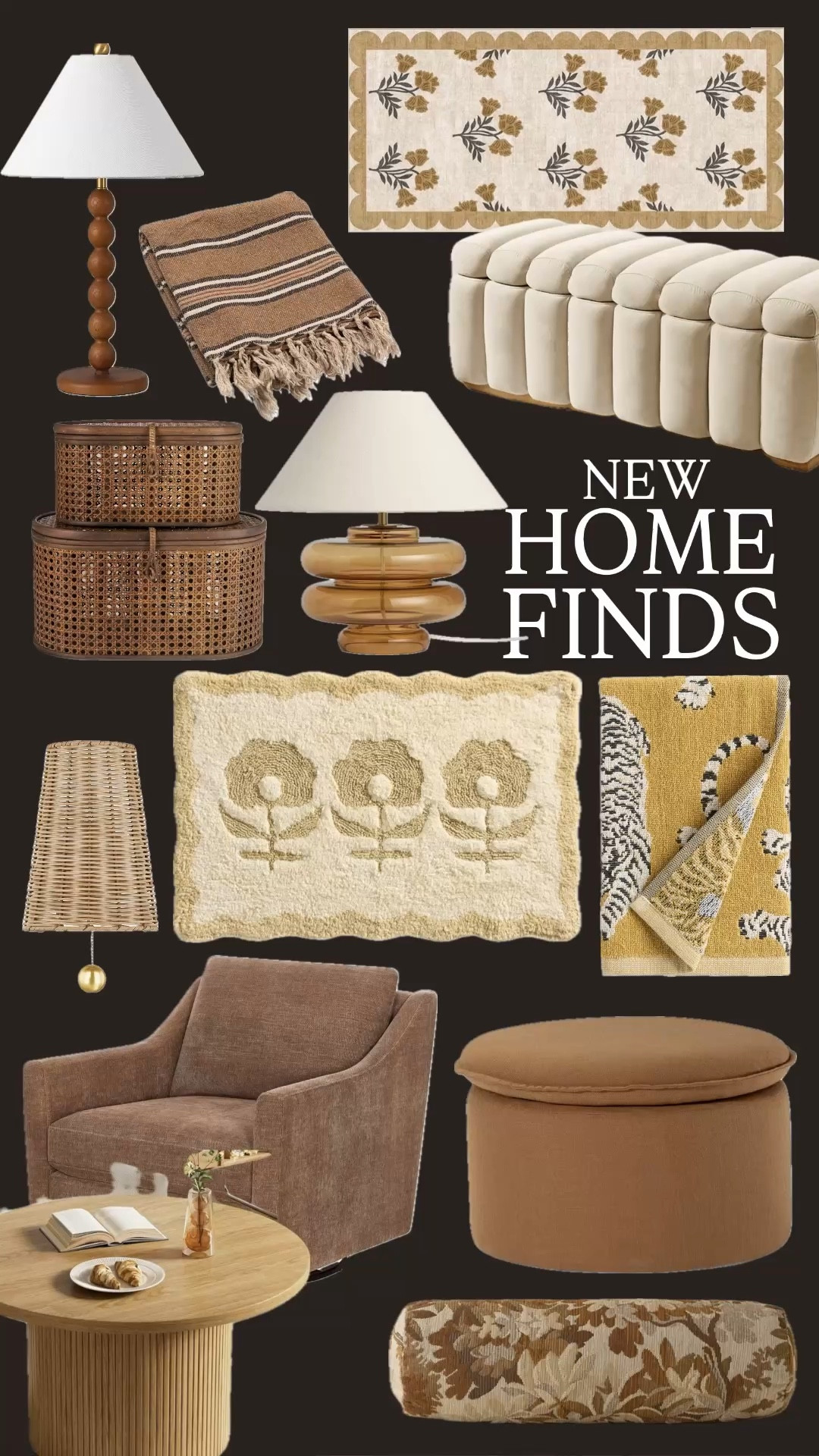 New home finds that instantly warm up a space 🤎

Loving this mix of soft neutrals, woven textures, and subtle pattern play—everything feels cozy, layered, and elevated without trying too hard. From the sculptural lighting to the boucle seating and warm wood tones, these pieces are perfect for creating that lived-in, inviting feel we all want right now.

If your home has been feeling a little flat lately, this is your sign to lean into texture and warmth—it makes all the difference.

#LTKHome #LTKStyle #LTKFinds

#LTKSaleAlert #LTKSeasonal #LTKHome