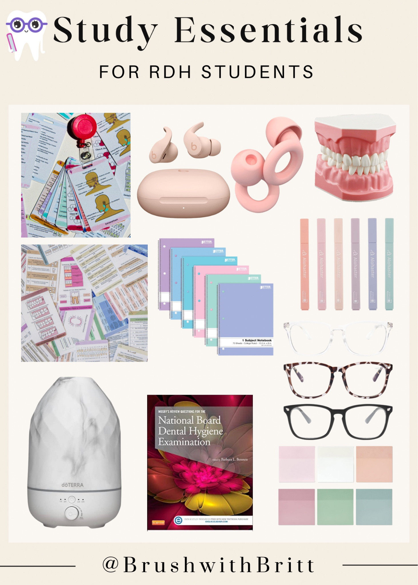 Study essentials for RDH students! 👩🏼‍💻📚🦷 | study essentials, school supplies, school essentials, Amazon finds, dental, dental hygienist, Etsy finds. 

#LTKunder100 #LTKFind #LTKSeasonal