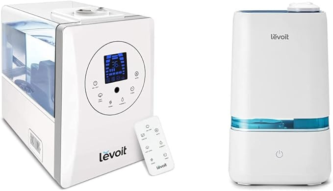 LEVOIT Humidifiers for Large Room Bedroom (6L), Warm and Cool Mist Ultrasonic Air Humidifier for ... | Amazon (US)