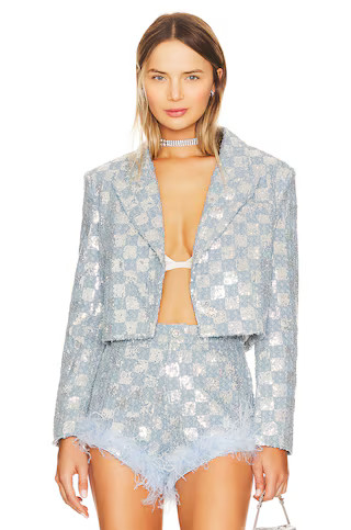 Line & Dot Skylar Jacket in Blue from Revolve.com | Revolve Clothing (Global)