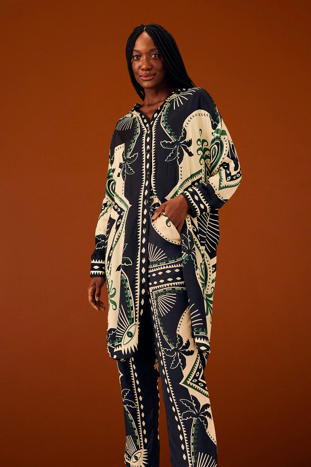 Mystic Scarf Lenzing™ Ecovero™ Viscose Pants | FarmRio (US)