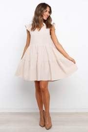 Ezria Dress - Beige | Petal & Pup (US)