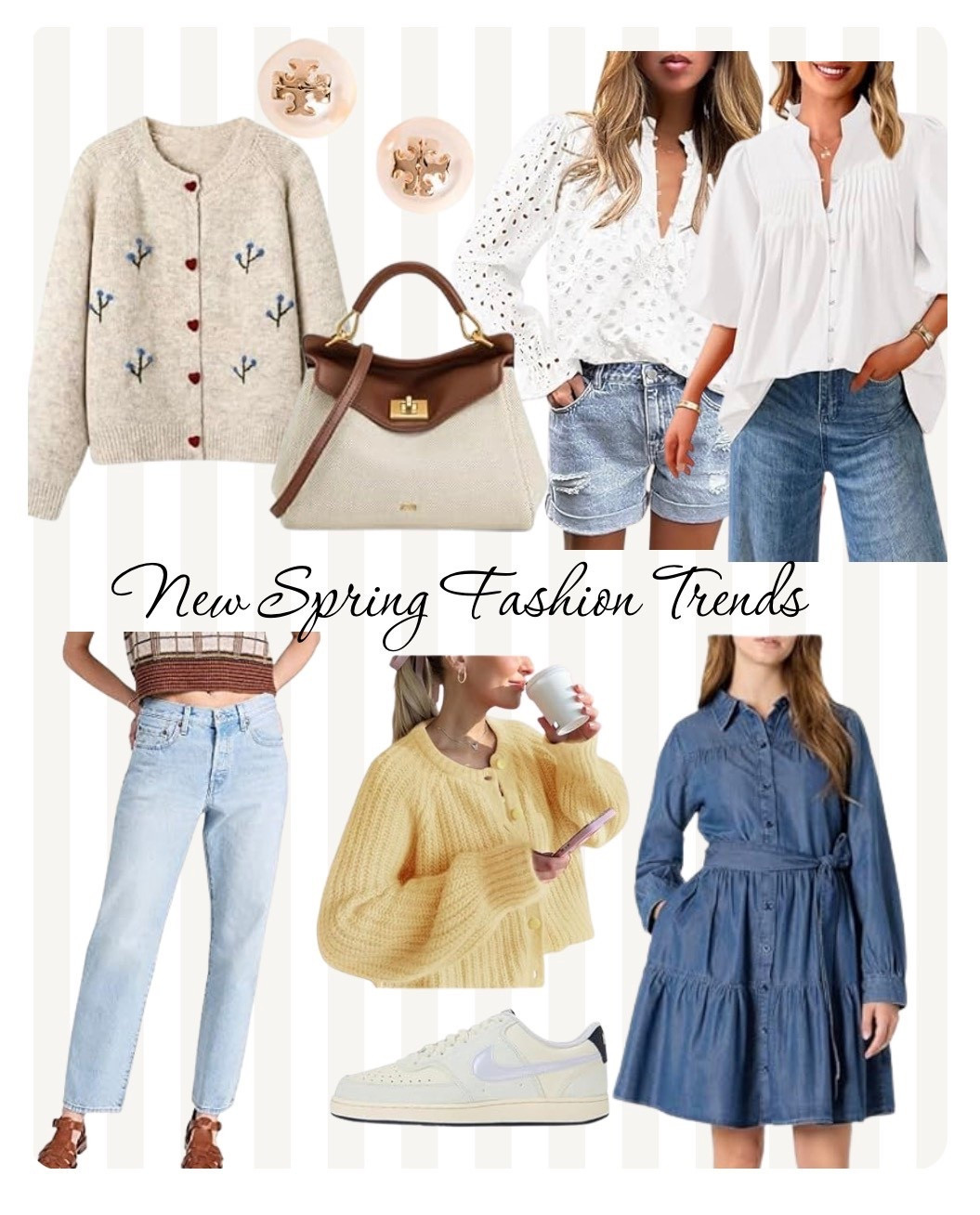 Spring outfits women, spring fashion, spring dress, denim, denim dress, cardigan, spring cardigan, sneakers, earrings, summer bag 

#LTKootd #LTKSaleAlert #LTKSeasonal