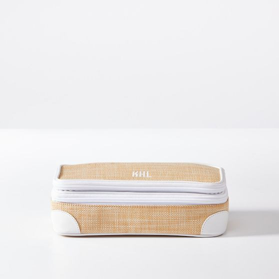 Montauk Raffia Makeup Pouch | Mark and Graham