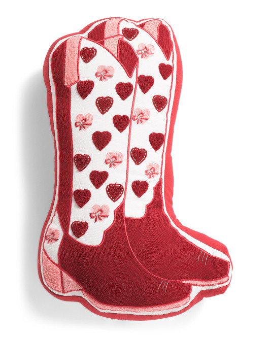 13x21 Heart Boots Pillow | TJ Maxx
