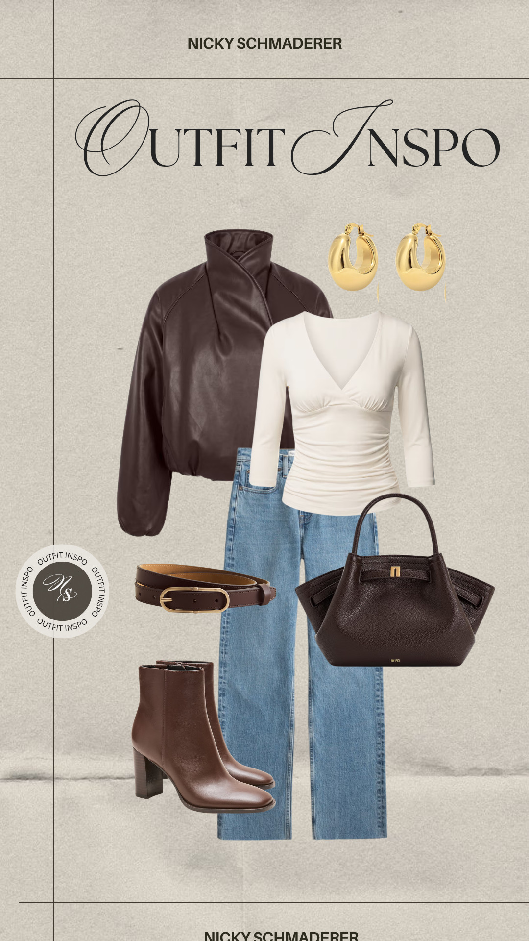Fall leather jacket outfit inspo with everyday leather tote

#LTKootd #LTKSeasonal #LTKU