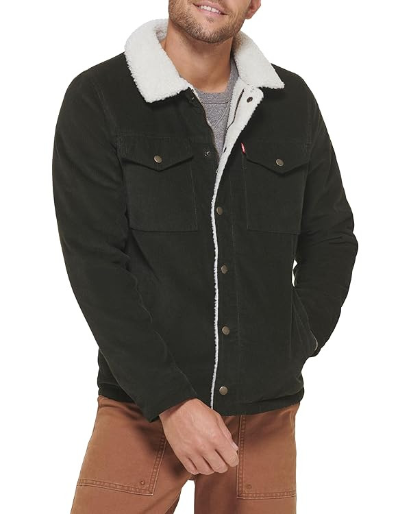 Levi's Men's Corduroy Sherpa Lined Trucker Jacket | Amazon (US)