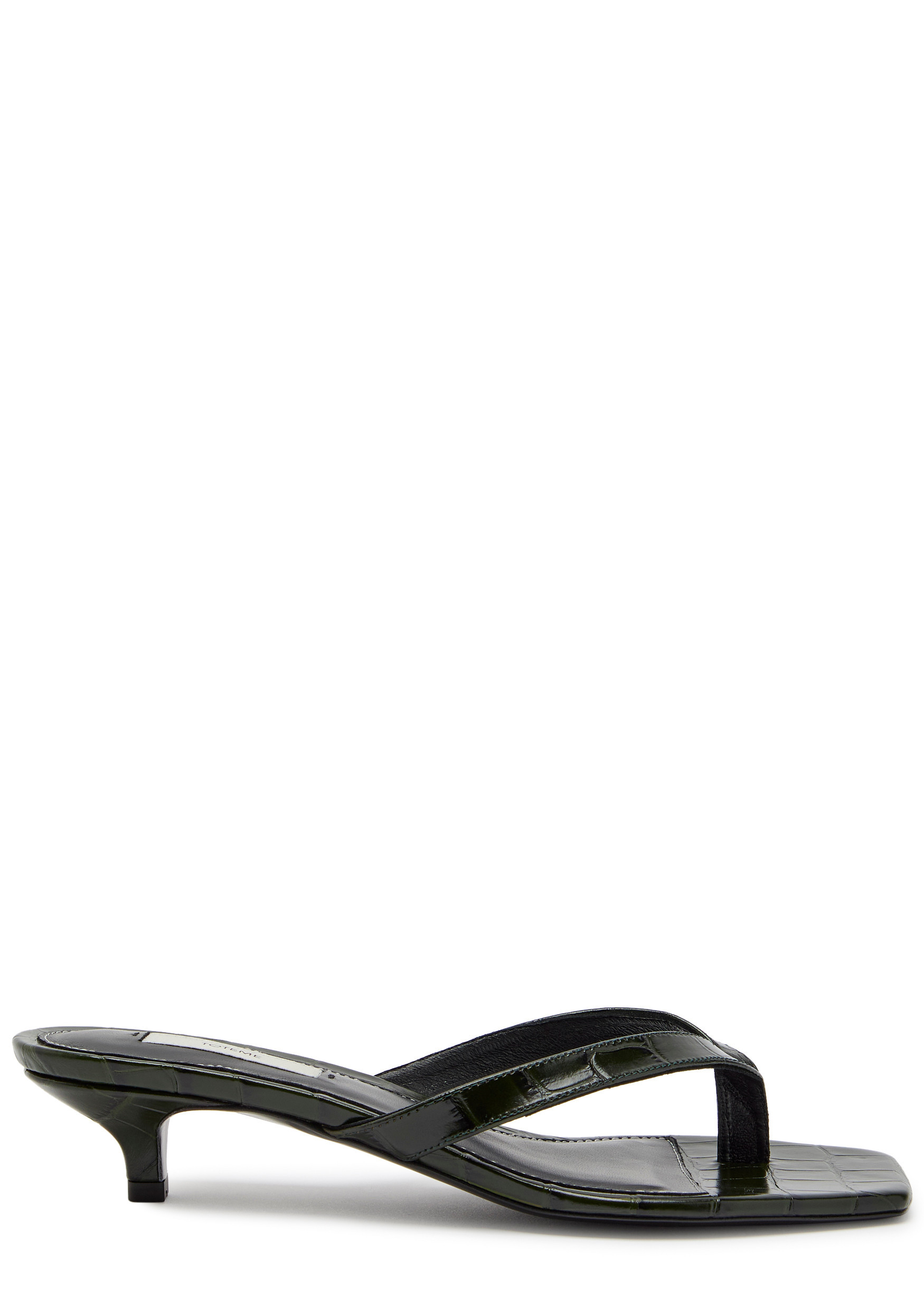 40 crocodile-embossed leather sandals | Harvey Nichols