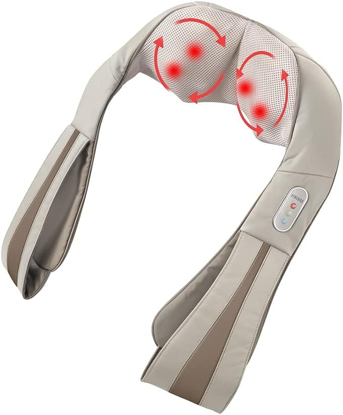 Homedics Neck Massager, Heated Shiatsu Neck, Shoulder and Back Massager with 3 Speeds, Changes of... | Amazon (US)