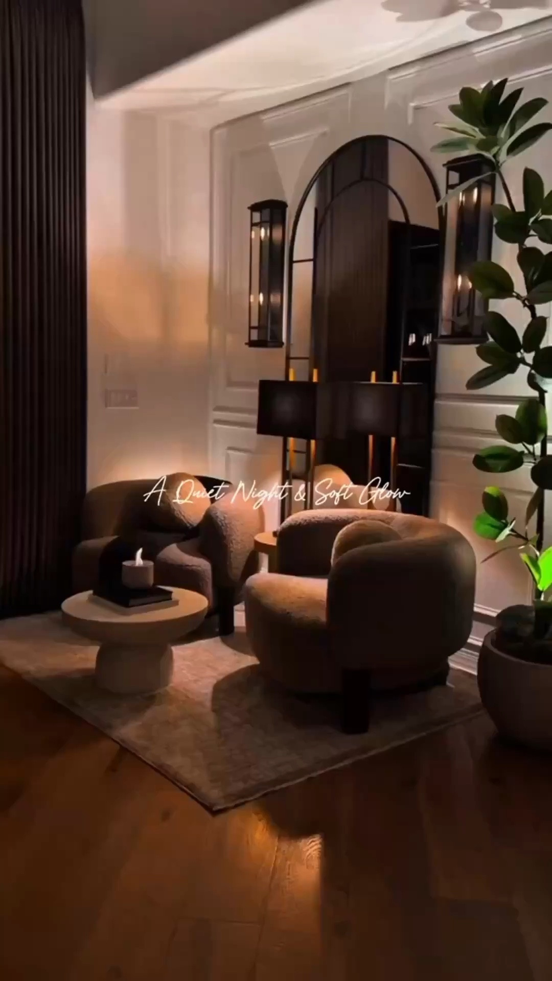 A quiet night. A soft glow. This is where the noise fades and the soul finally exhales. 🤎 Gentle shadows, warm ambient lighting, and a cozy modern corner that feels like pure calm. Sometimes serenity is just a lamp, a chair, and the stillness you didn’t know you were missing.


#interiordesign #moodyinteriors #ambientlighting #moderncozy #softglow #eveningvibes #quietluxury #serenespaces #interiorinspo #homemood #designdetails #calmliving #interiorstyling #darkaesthetic #contemporaryhome #minimalmood #summerthompsonstyles


#LTKvlog #LTKHome #LTKdayinmylife