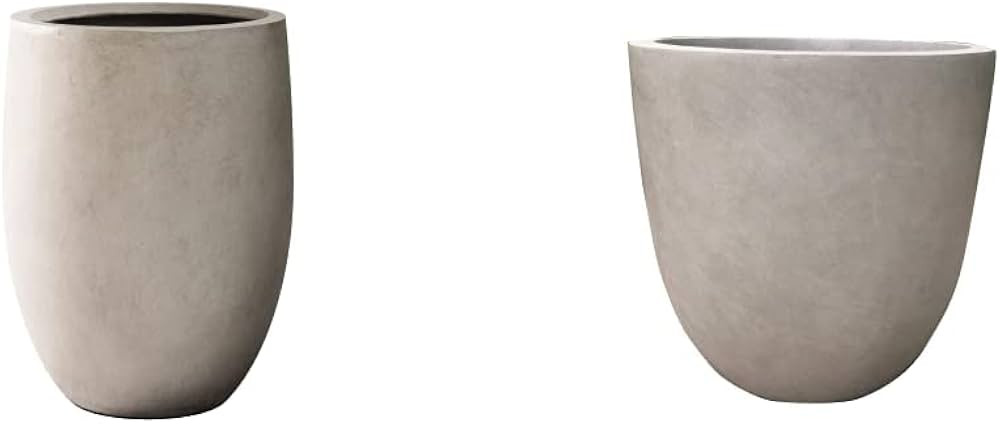 Kante 21.7" H Weathered Concrete Tall Planter, Large Outdoor Indoor Decorative Pot & RC0050C-C800... | Amazon (US)