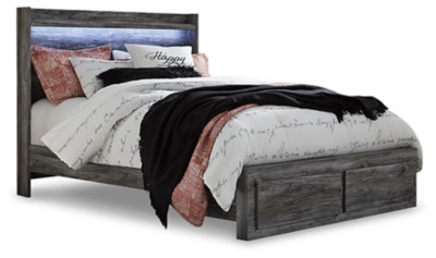 Baystorm King Panel Bed with 2 Storage Drawers | Ashley