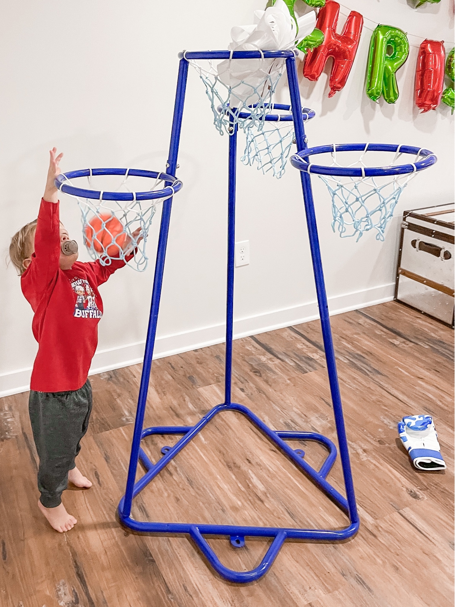 Kids basketball hoop. #gameroom 

#LTKhome #LTKHoliday #LTKkids