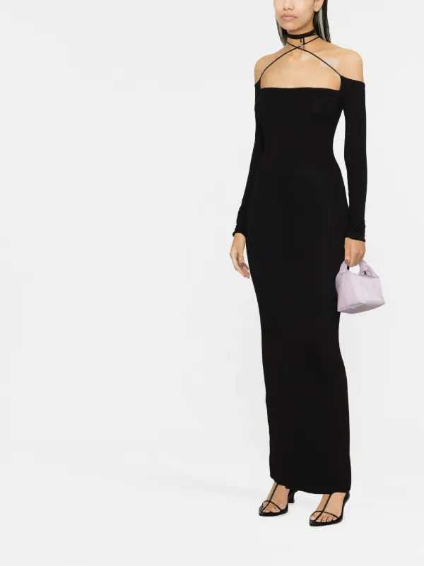 MANURI Connie Fitted Long Dress - Farfetch | Farfetch Global