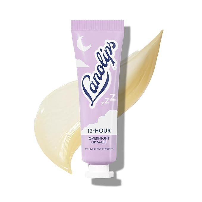 Lanolips 12 Hour Overnight Lip Mask - Rich Lanolin Lip Balm with Hyaluronic Acid, Vitamin C & Cer... | Amazon (US)
