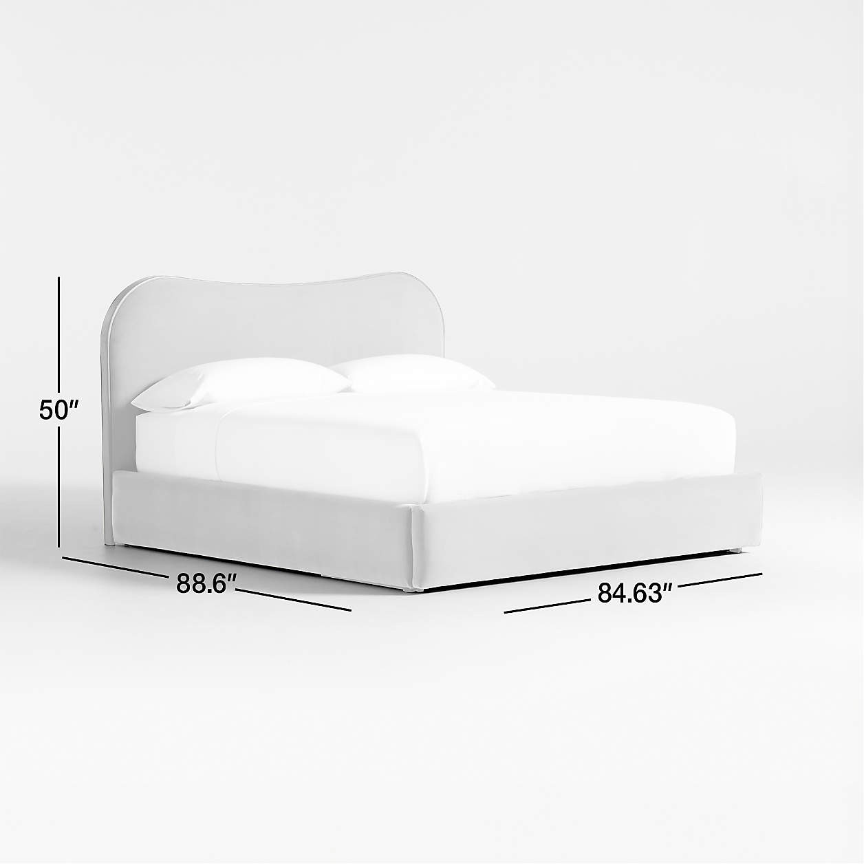 Caldwell Camel Brown Upholstered Storage King Bed by Jake Arnold + Reviews | Crate & Barrel | Crate & Barrel