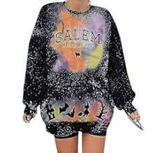 KIMSOONG Halloween Sweatshirts for Women Salem Massachusetts Shirt Fall Oversized Crewneck Sweats... | Amazon (US)