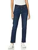 Democracy Women's Petite Ab Solution Straight Leg Jean, Indigo, 12P | Amazon (US)