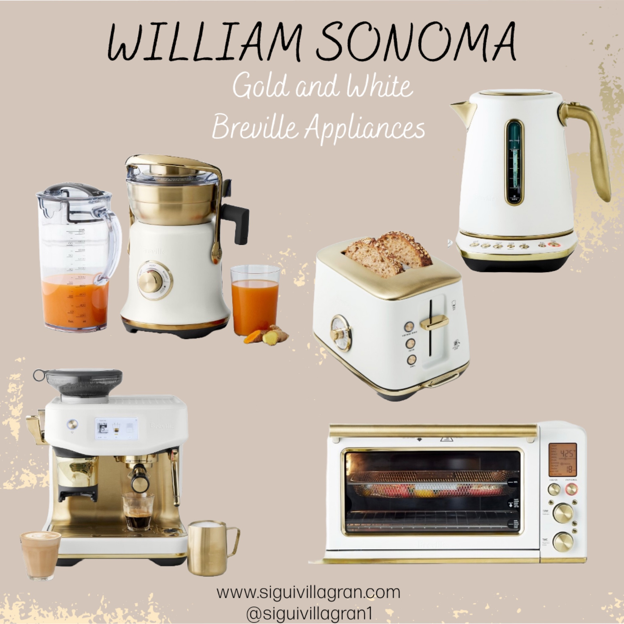 Love Breville appliances have never disappoint, plus the beauty of the new gold and white that matches perfect with my Kitchen theme is just to the next level. So aesthetic ⚜️

#LTKHome #LTKGiftGuide