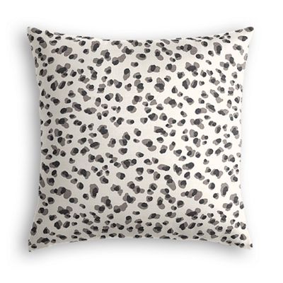 Black & White Leopard Print Pillow | Loom Decor