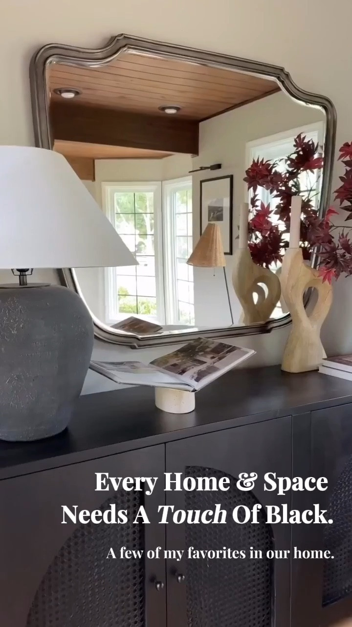 Every space in your home needs a touch of black! It’s helps ground a space and make everything feel more elevated. It provides contrast, dimension, and warmth! 

#LTKHome