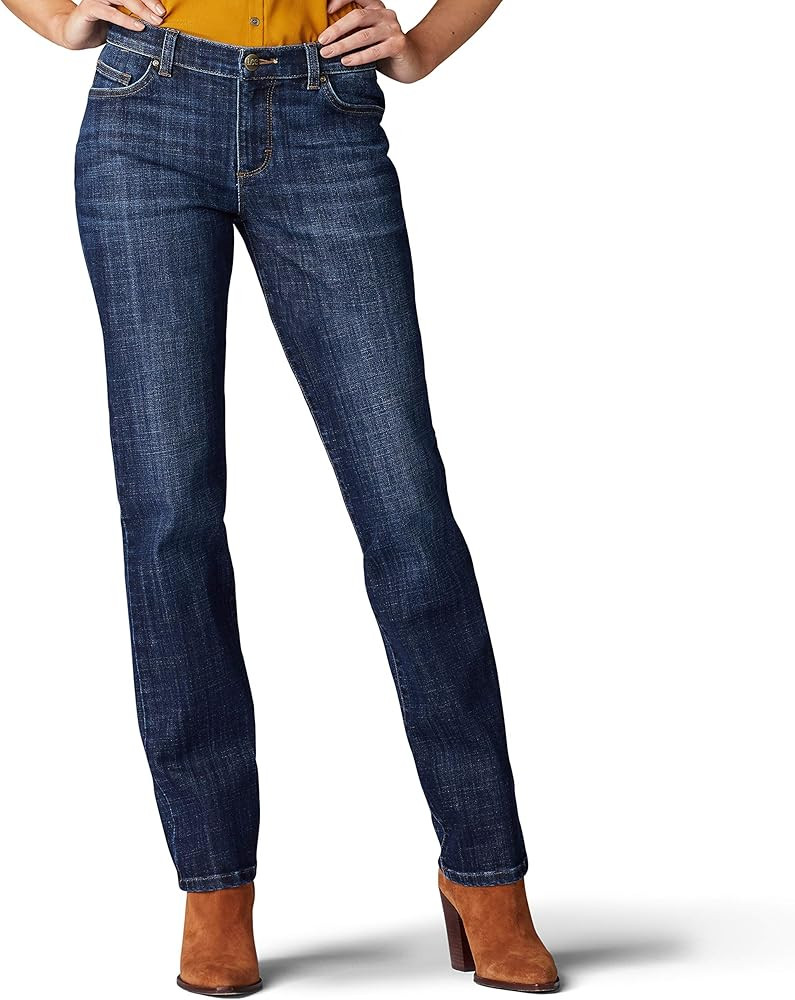 Lee Women's Relaxed Fit Straight Leg Jean | Amazon (US)