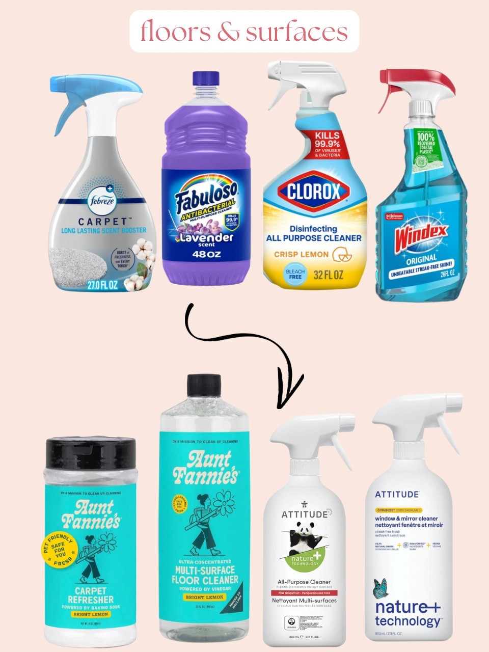 less or low toxic household swaps, floor and surfaces edition 🫧🧺🌱 non toxic household non toxic living non toxic products non toxic lifestyle low toxic products low toxic laundry non toxic laundry natural laundry natural ingredients carpet cleaner carpet refresher wood cleaner hardwood cleaner mopping 
