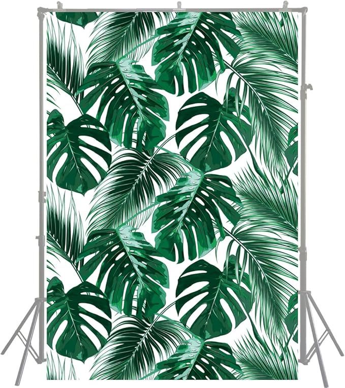 HUAYI 5x7ft Nature Backdrop Mysterious Tropical Jungle Cover Dark Green Palm Leaves Background fo... | Amazon (US)