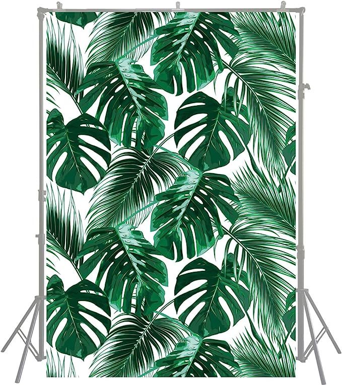 HUAYI 5x7ft Nature Backdrop Mysterious Tropical Jungle Cover Dark Green Palm Leaves Background fo... | Amazon (US)