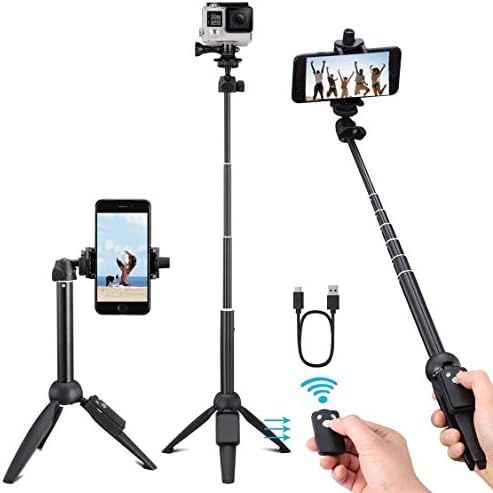 40 Inch Selfie Stick, Selfie Stick Tripod with Wireless Remote, Phone Tripod Stand Compatible wit... | Amazon (US)