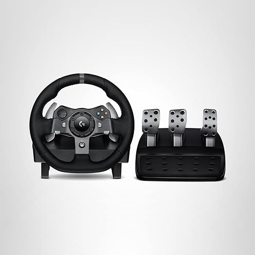 Logitech G920 Driving Force Racing Wheel and Floor Pedals, Real Force Feedback, Stainless Steel P... | Amazon (US)