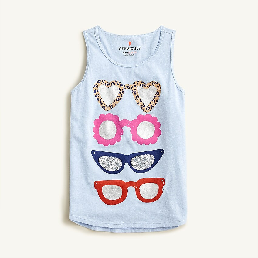 Girls' "sunnies" graphic tank top | J. Crew US