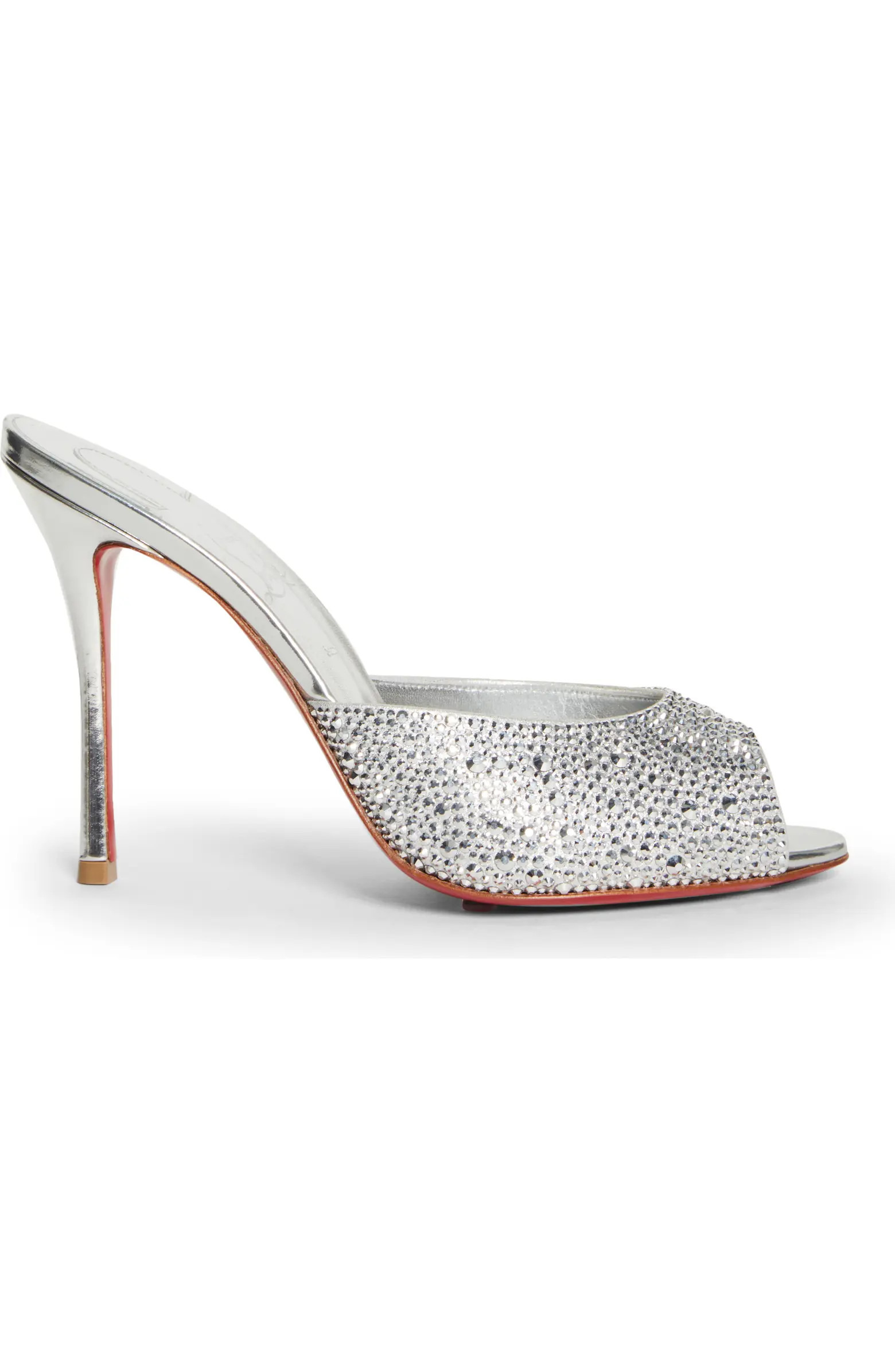 Christian Louboutin Me Dolly Crystal Embellished Slide (Women) | Nordstrom | Nordstrom