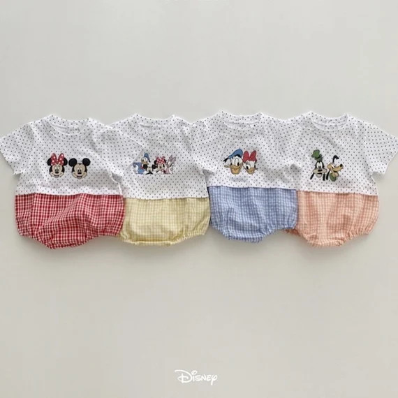 Baby Disney Friends Dot Romper, Made in Korea | Etsy (US)