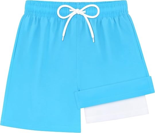 Boys Swim Trunks with Compression Liner Kids Swimsuits Boys Bathing Suit Kids Board Shorts Teen B... | Amazon (US)