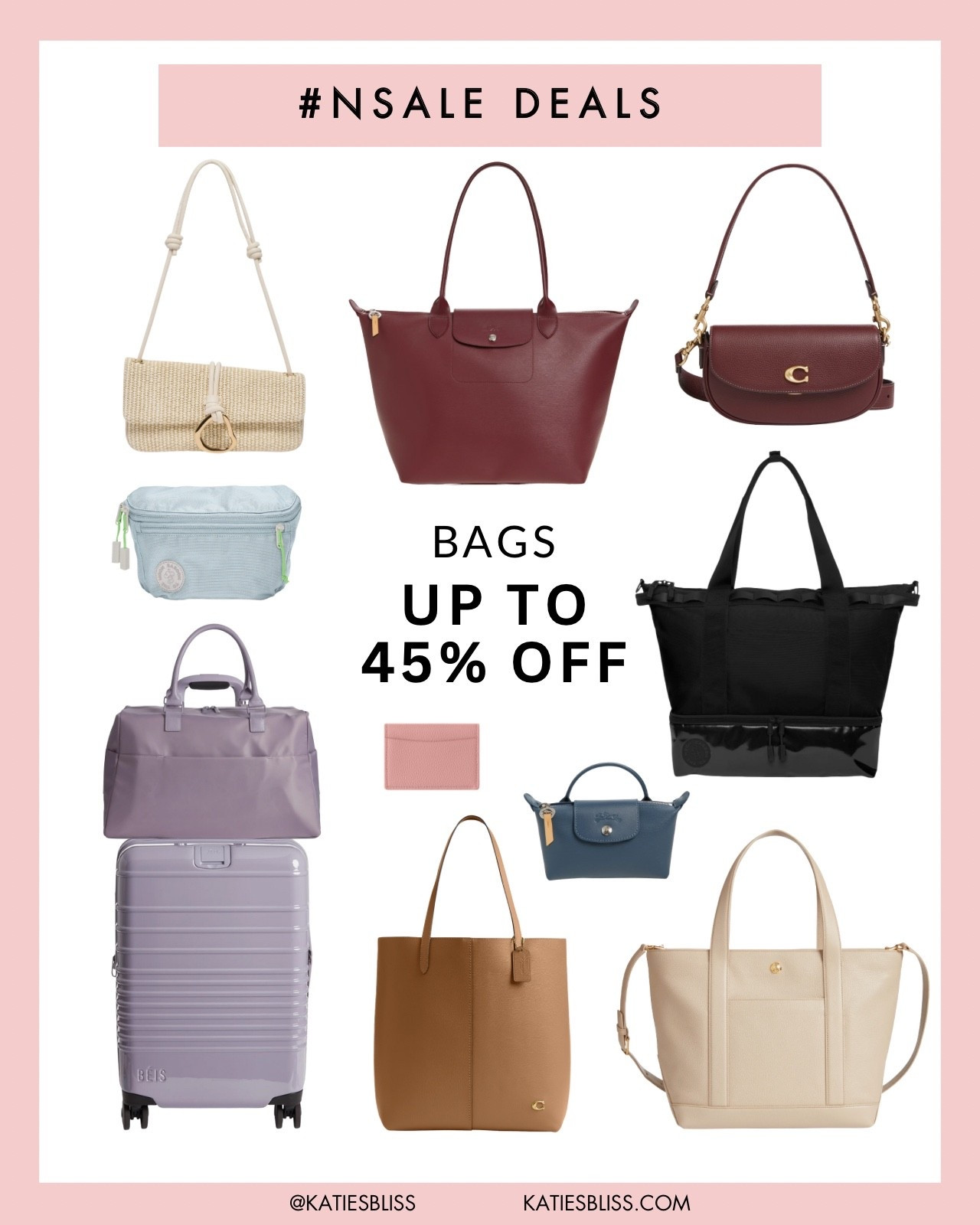 Nordstrom Anniversary Sale ✨ bags up to 45% off 

Sale Alert. NSale. Deals. Markdowns. Seasonal. Annual Sale. Luggage. Tote. Clutch. Purse


#LTKItBag #LTKFindsUnder100 #LTKSaleAlert