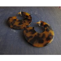 Tortoise Shell Earrings, Classic Hoops, Hypoallergic, Resin Hoops Earrings, Resin Tortoise, Jewelry  | Etsy (US)