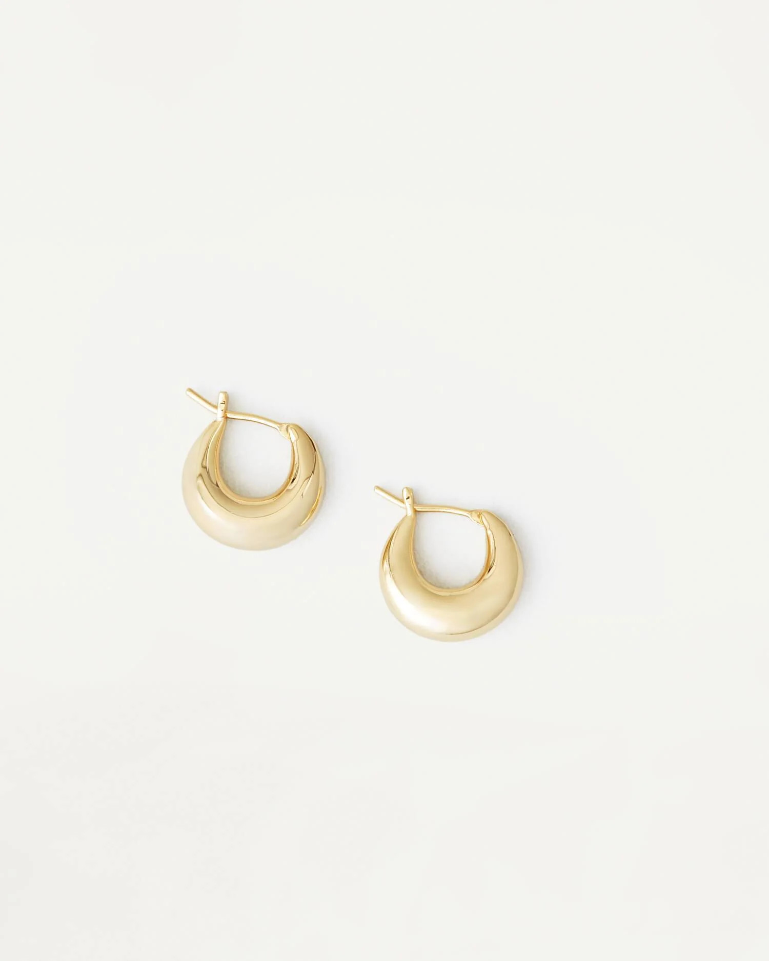 Adeline Gold Mini Dome Hoop Earring | Loeffler Randall