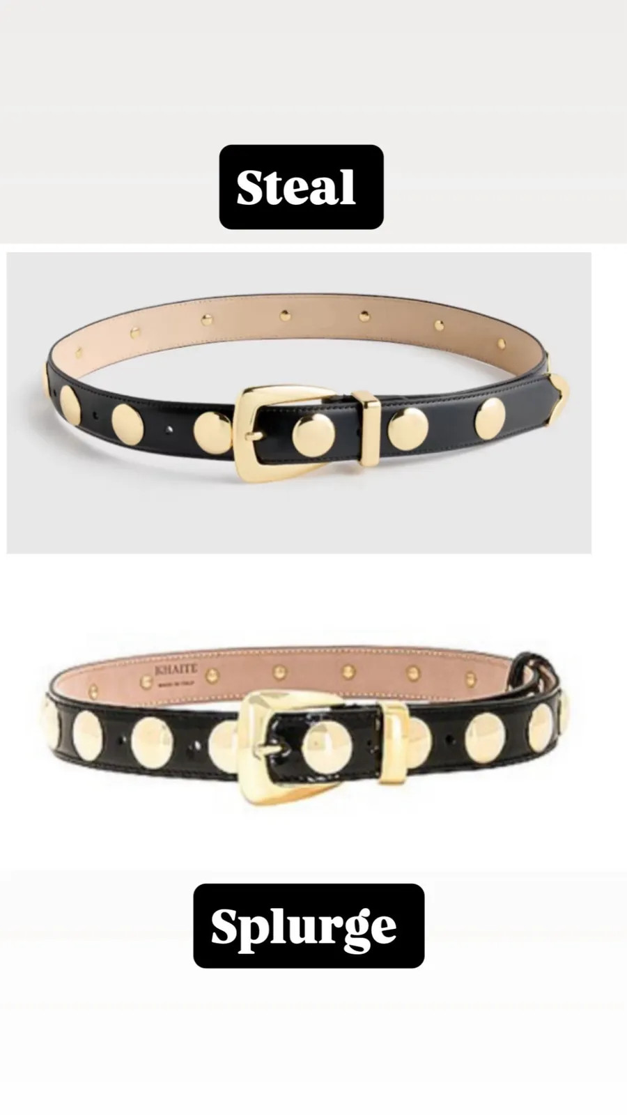 STEAL VS SPLURGE >>> This gorgeous belt by Khaite is an absolute showstopper but when you can get the same vibe for a fraction of the cost? YES PLEASE! 

#LTKSaleAlert 

 #LTKOver40

#LTKootd #LTKootd #LTKSeasonal #LTKOver40