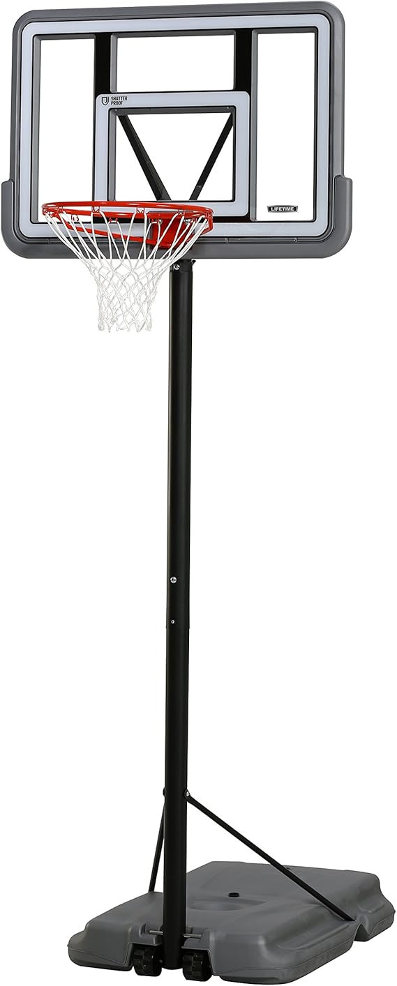 Amazon.com: Lifetime 90690 Portable Basketball System , Gray , 44" Polycarbonate Backboard : Ever... | Amazon (US)