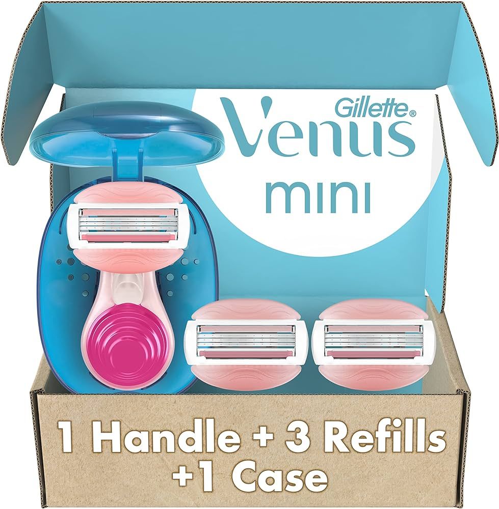 Gillette Venus Mini ComfortGlide White Tea Razors for Women, Includes 1 Mini Handle + 3 Refills +... | Amazon (US)