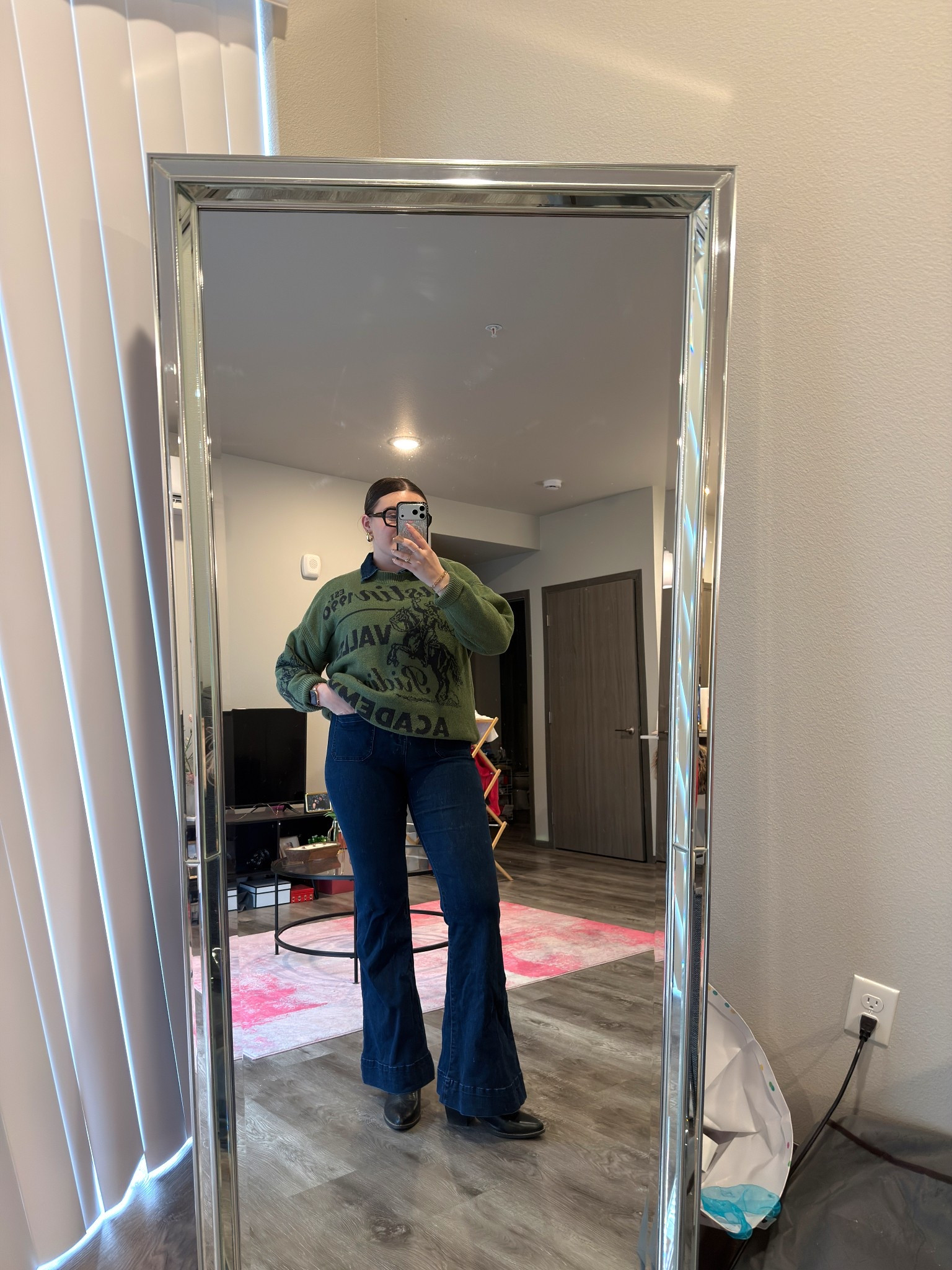 Western inspired outfit for a chilly day! Featuring the cutest graphic sweater!!

I’m wearing a L sweater and jumpsuit with size 9 boots

#LTKMidsize #LTKspringtrends #LTKgrwm