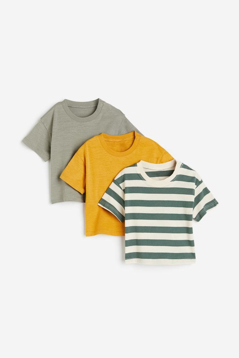3-pack Cotton T-shirts | H&M (US + CA)